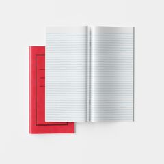 8''x4'' Exercise Book 8mm Ruled Red 32pg 50pk Red 8''x4'' Exercise Book 8mm Ruled Red 32pg 50pk Red hi-res